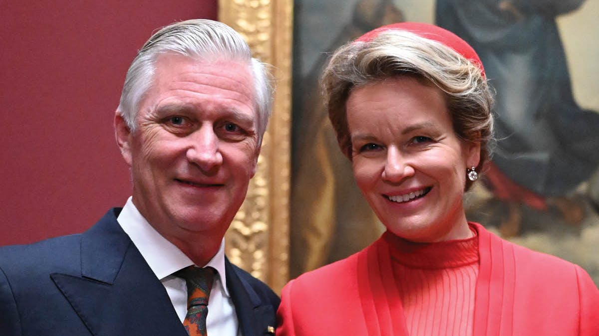 Kong Philippe og dronning Mathilde. 