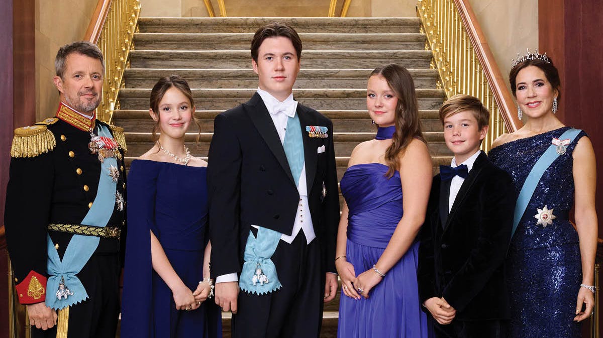 Kronprinsfamilien fotograferet i anledning af prins Christians 18-års fødselsdag. 