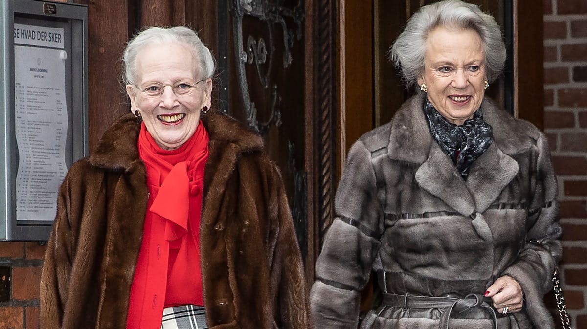 Dronning Margrethe og prinsesse Benedikte