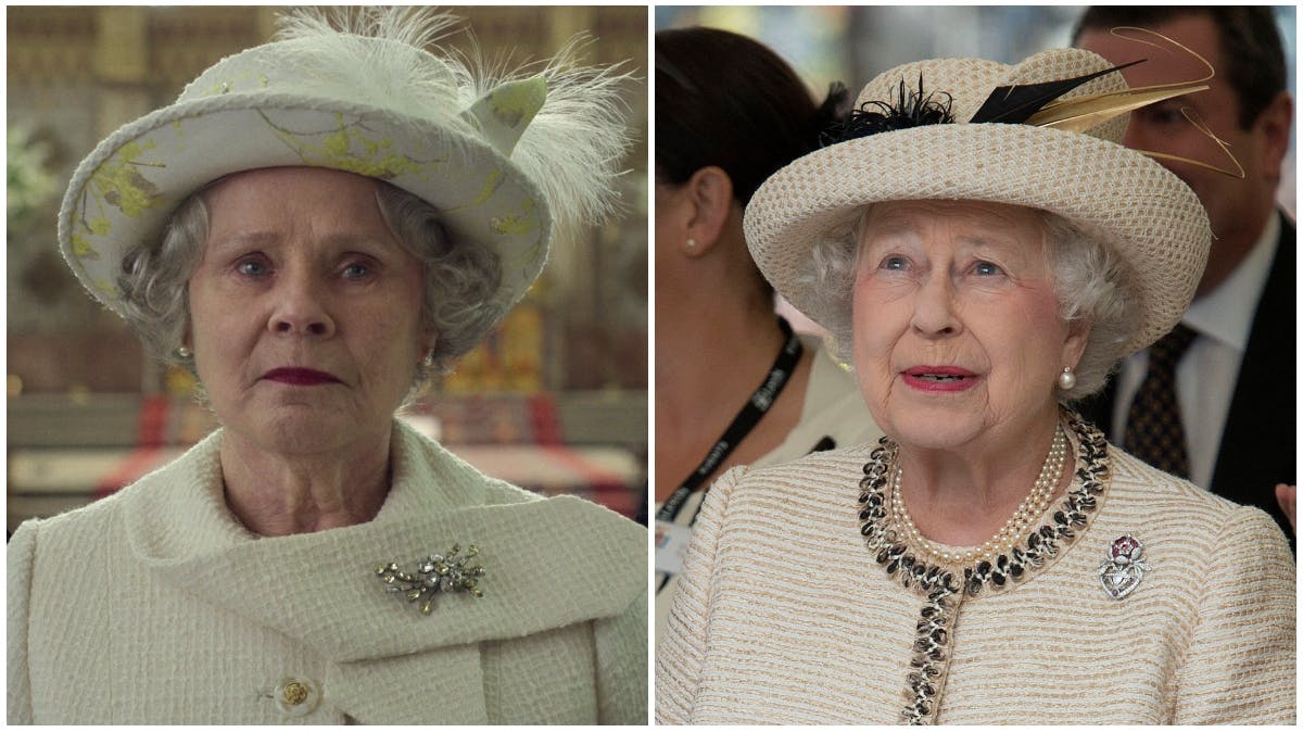 Imelda Staunton spiller dronning Elizabeth i "The Crown".