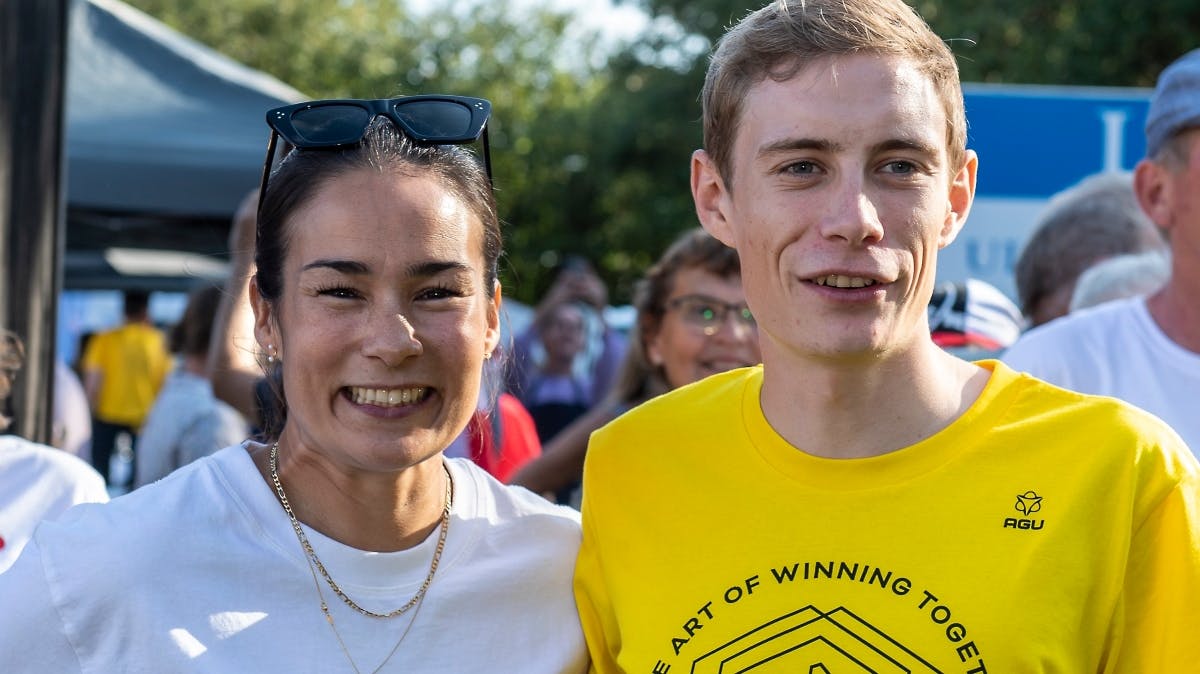 Trine Marie Hansen og Jonas Vingegaard