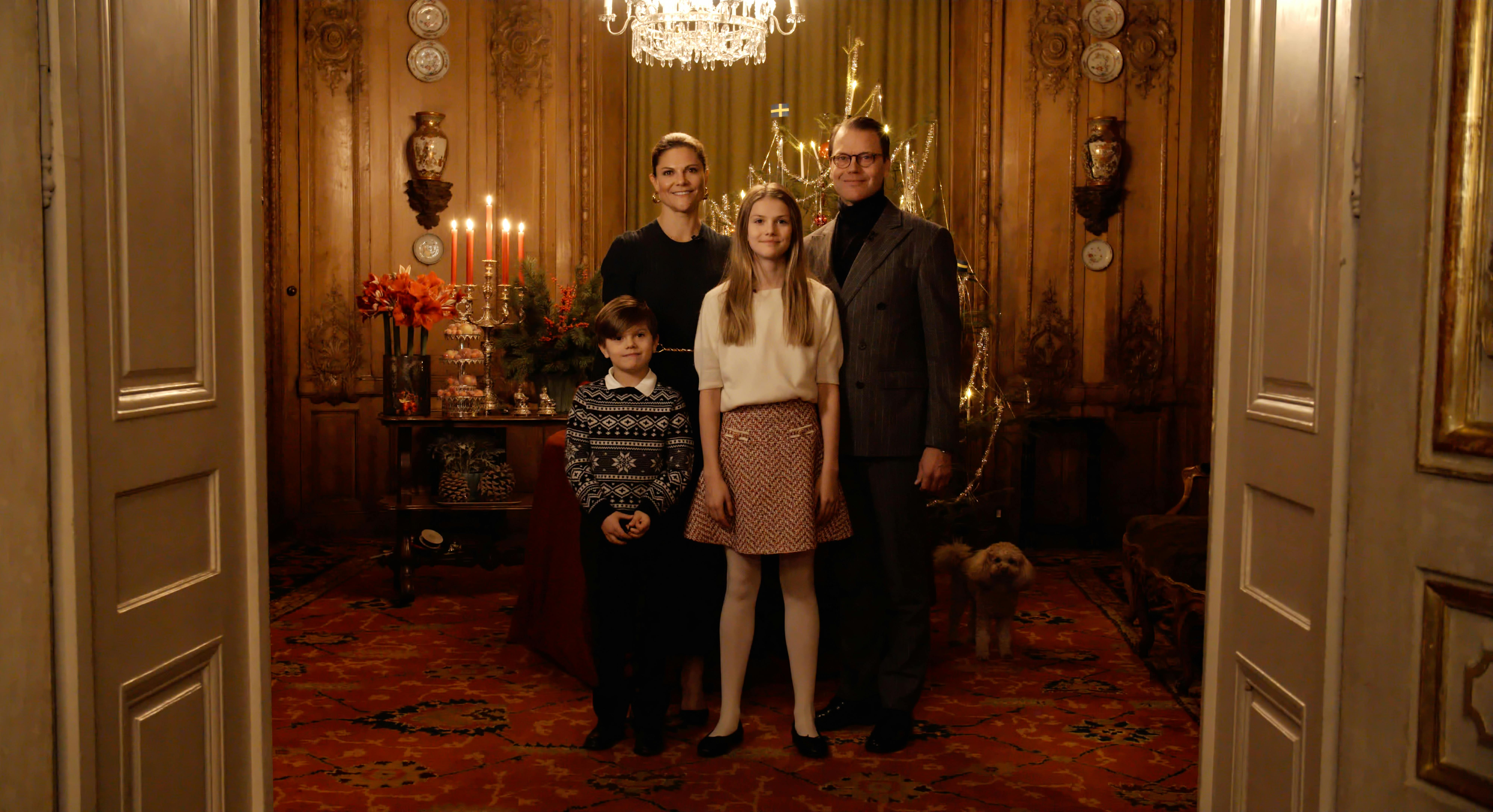 Den svenske kronprinsesse familie. 
