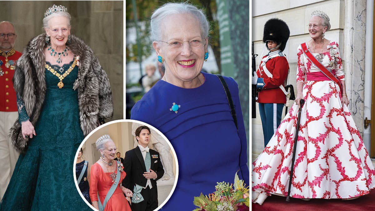 Se dronning Margrethes flotteste kjoler fra 2023