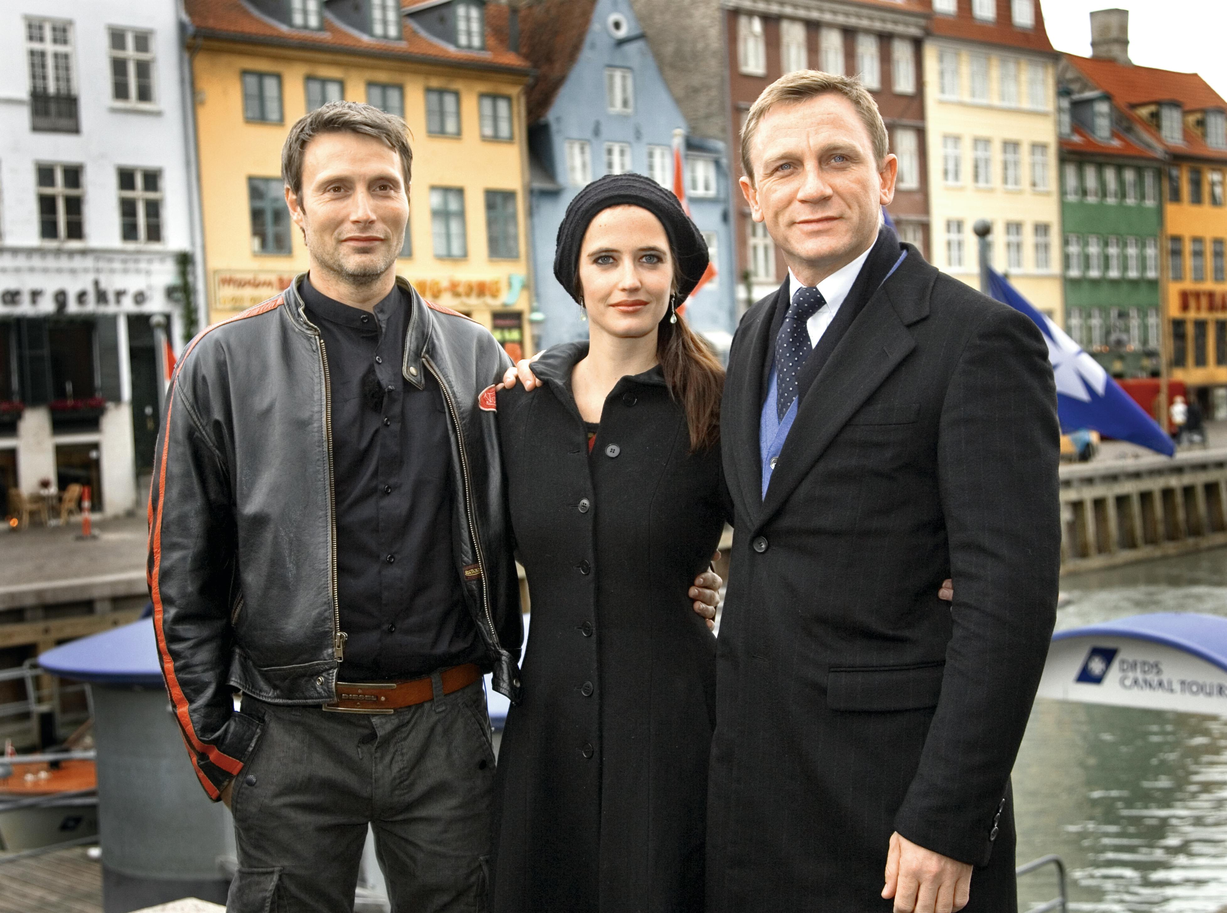 Mads Mikkelsen, Eva Green og Daniel Craig