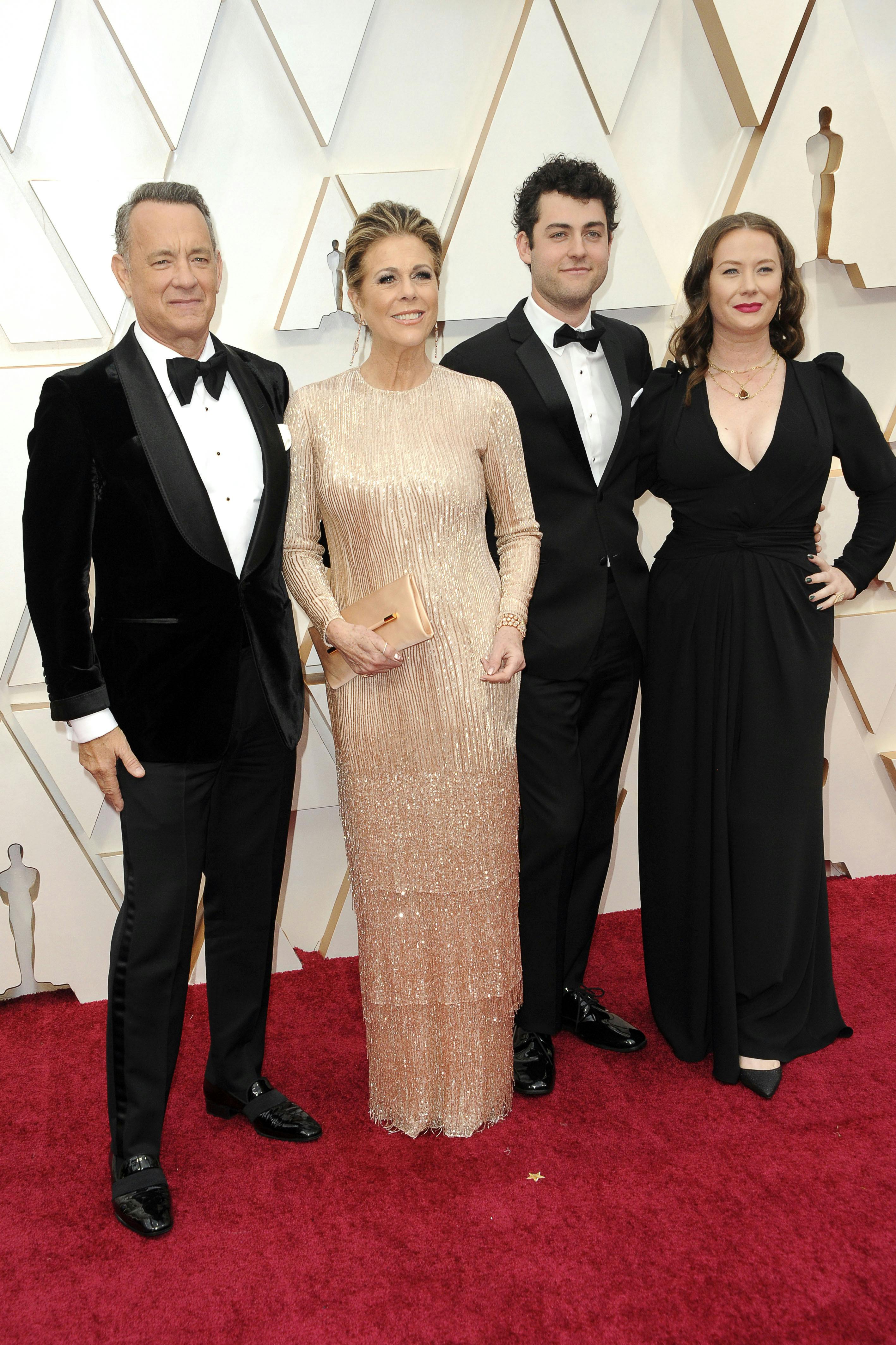 Tom Hanks, Rita Wilson, Truman Theodore Hanks and Elizabeth Hanks at the 2020 / 92nd Annual Academy Awards Academy Awards at the Dolby Theater at the Hollywood & Highland Center. Los Angeles, February 9, 2020 | usage worldwide Photo by: Dave Bedrosian/Geisler-Fotopress/picture-alliance/dpa/AP Images