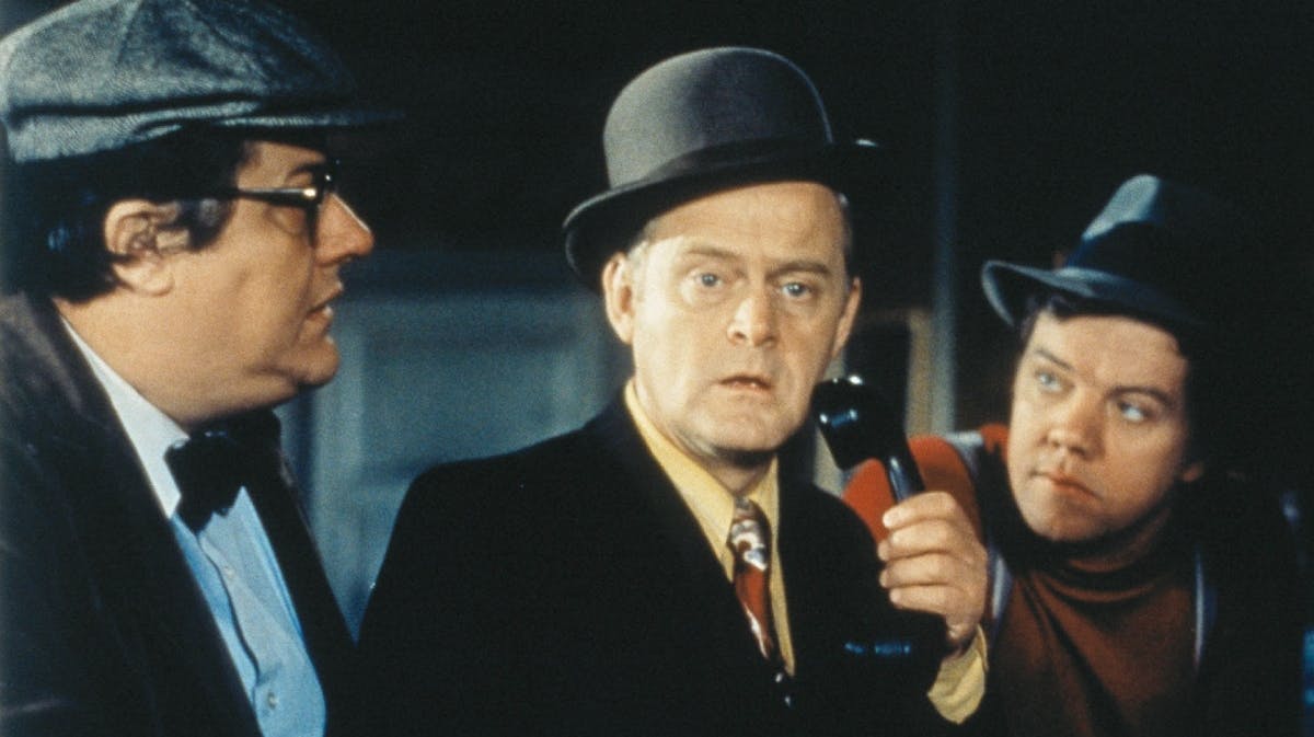 Egon, Benny og Kjeld i "Olsen-banden på spanden".&nbsp;