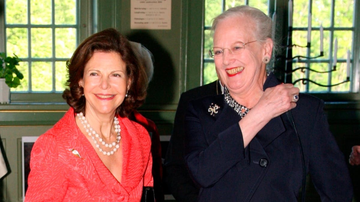 Dronning Silvia og dronning Margrethe