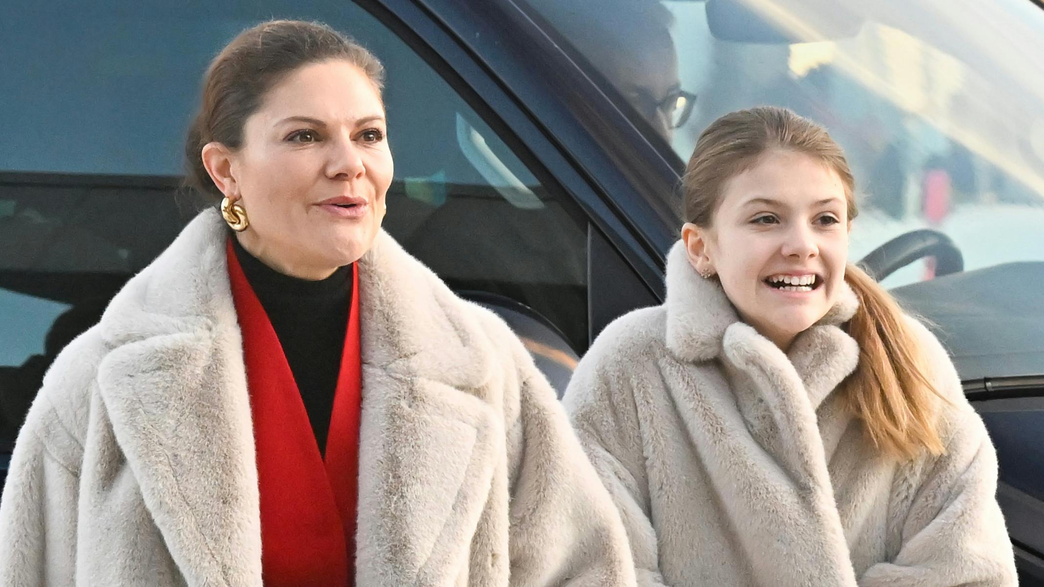 Kronprinsesse Victoria og prinsesse Estelle.