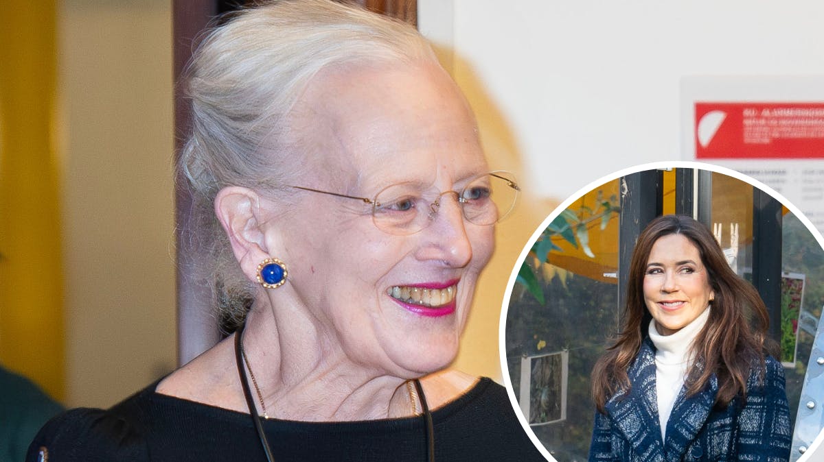 Dronning Margrethe og kronprinsesse Mary.