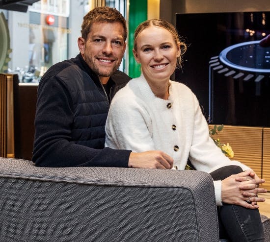 Caroline Wozniacki og hendes mand David Lee.