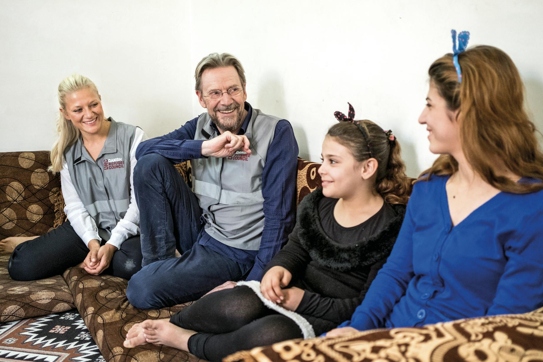 Jesper Christensen og datter Lulu BetzFoto: Dansk FlygtningehjælpPRIVAT SOLO!!!