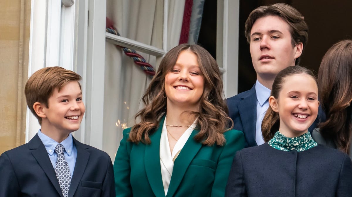 Prins Christian og hans søskende, prinsesse Isabella, prins Vincent og prinsesse Josephine. 