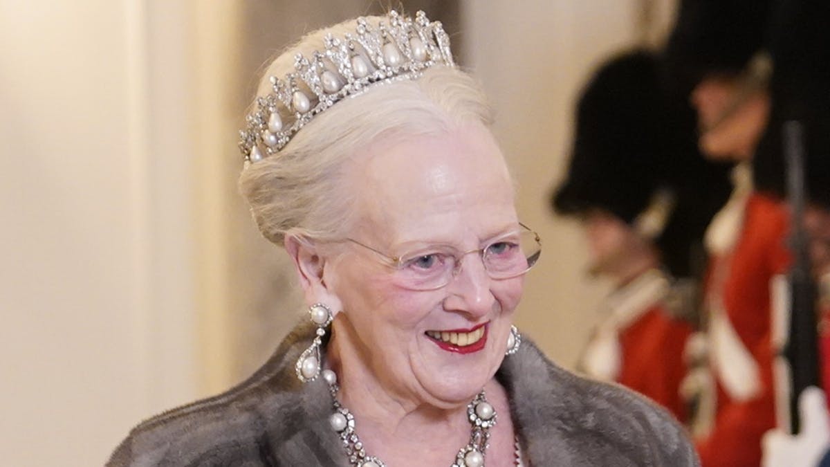 Dronning Margrethe i flot stil på sin store aften mandag aften.&nbsp;