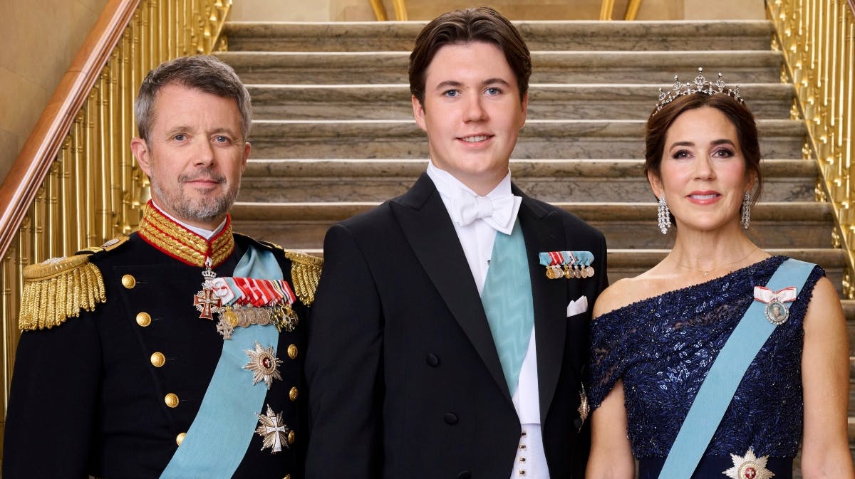 Kronprins Frederik, prins Christian og kronprinsesse Mary