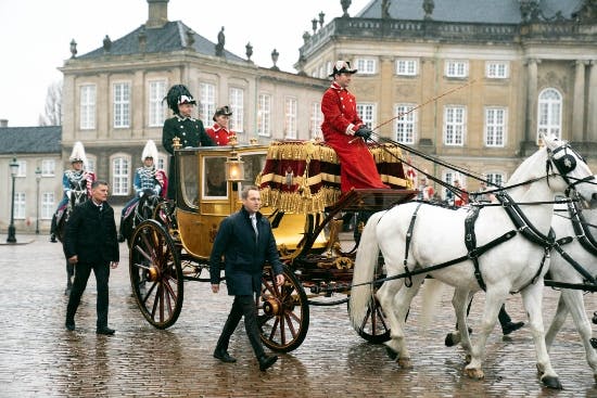 Dronning Margrethe i guldkareten