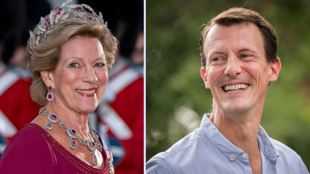 Dronning Anne-Marie og prins Joachim