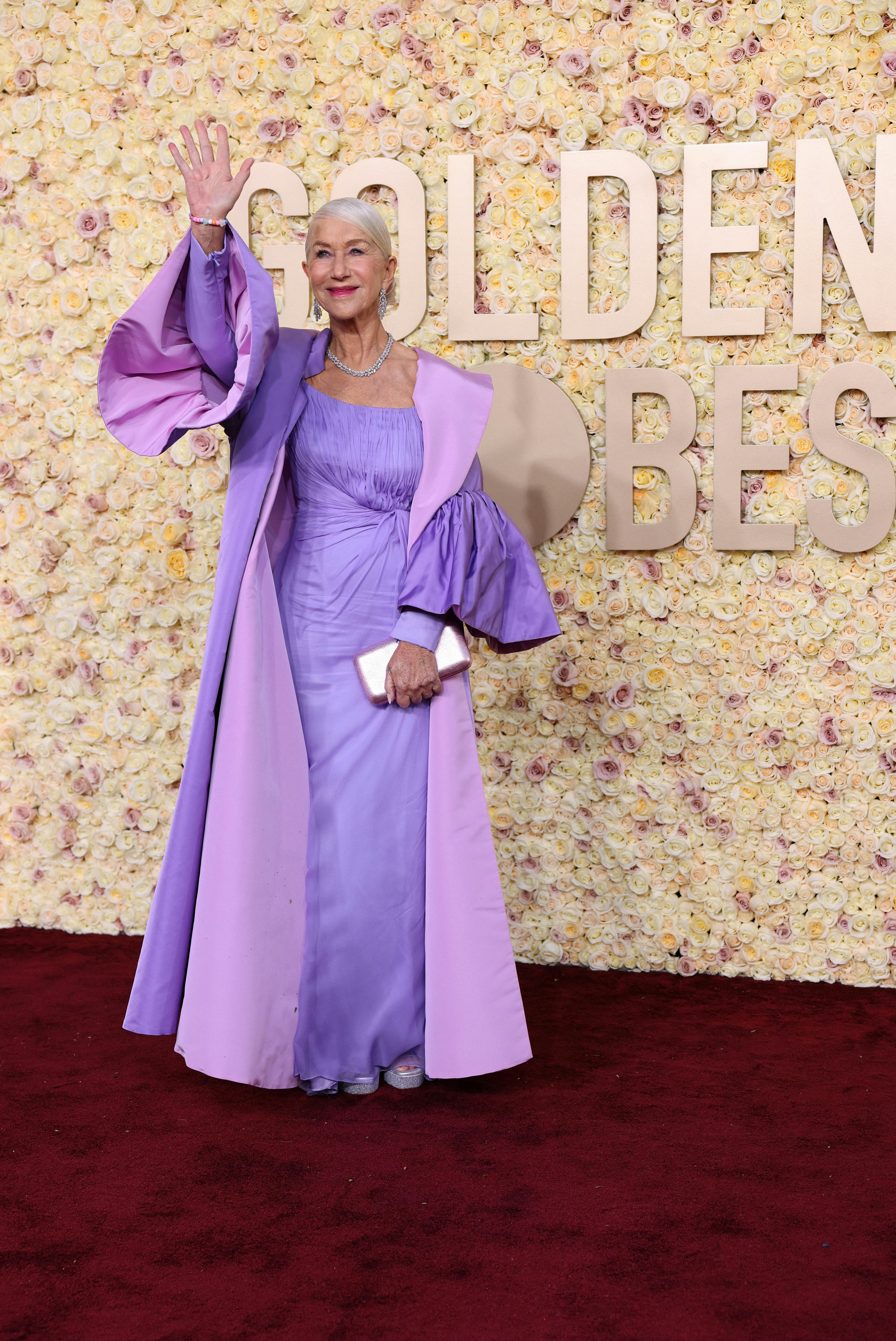 Helen Mirrens Golden Globe-kjole.