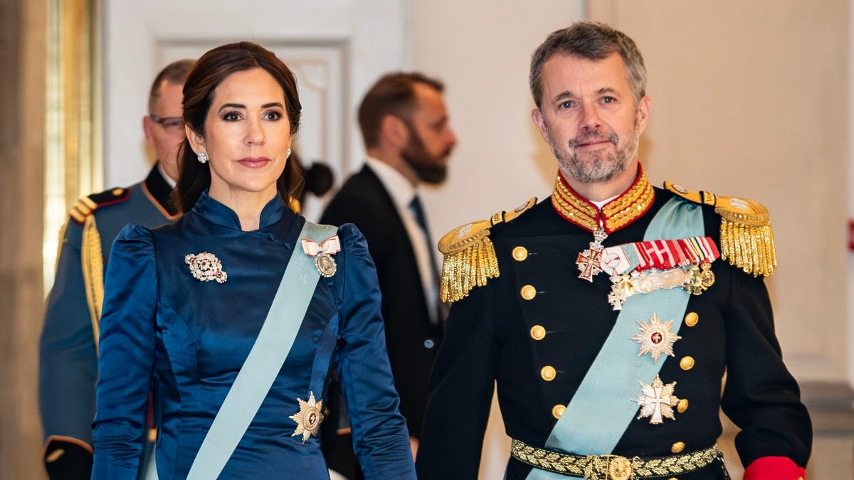 Kronprinsesse Mary og kronprins Frederik ved en af årets nytårskure.&nbsp;