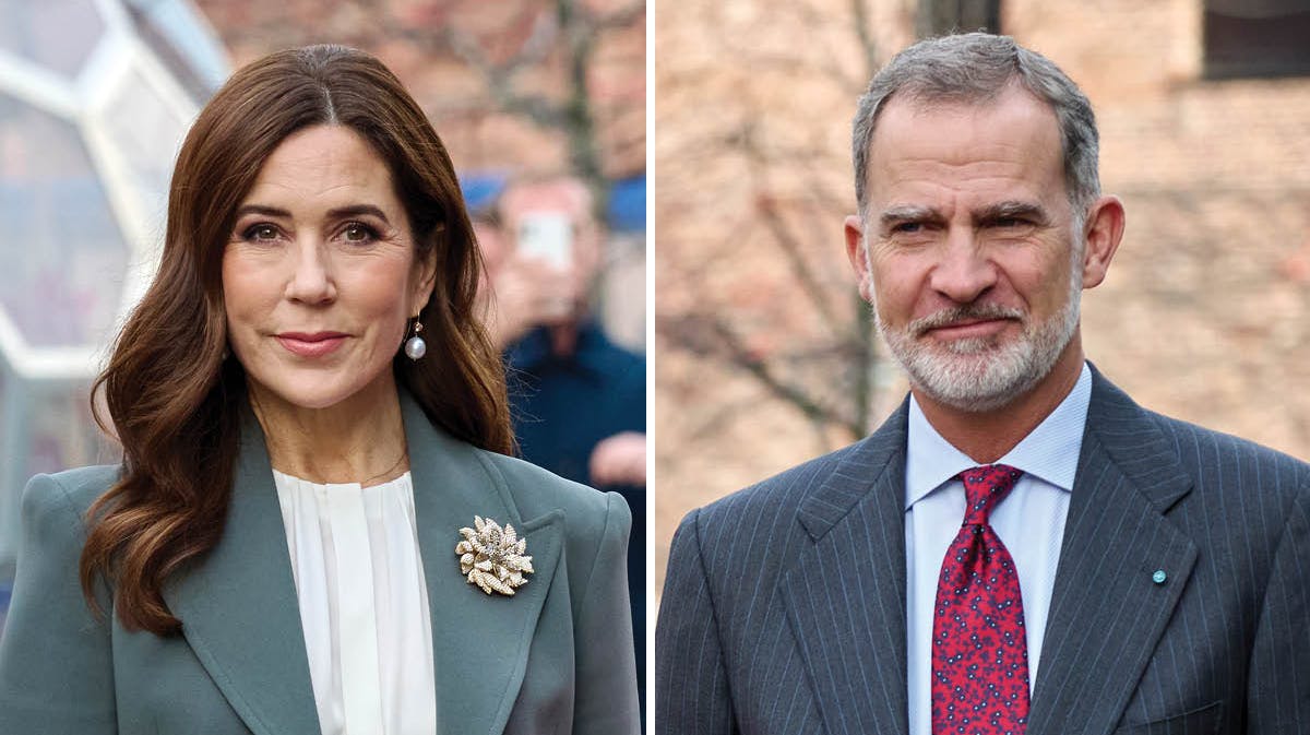 Kronprinsesse Mary og kong Felipe. 