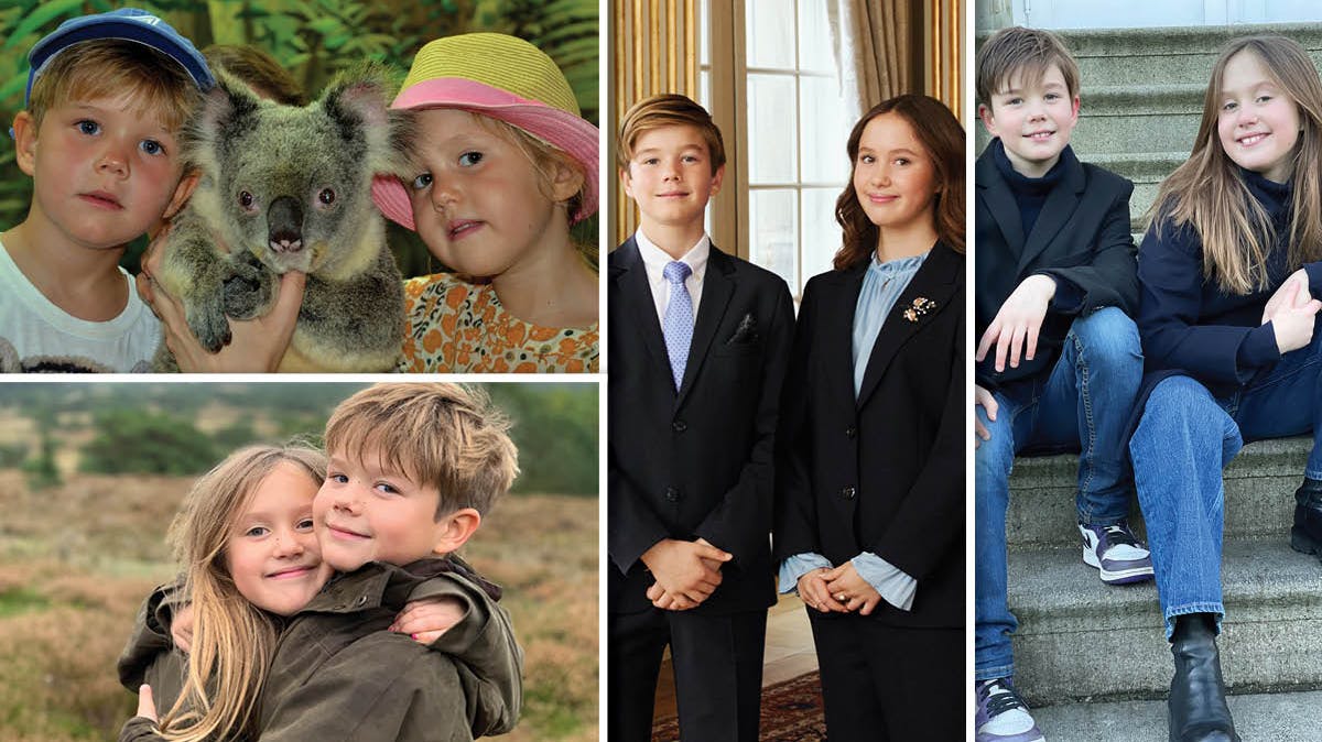 Private billeder af prins Vincent og prinsesse Josephine.