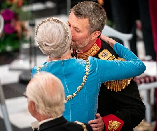 Dronning Margrethe og kronprins Frederik