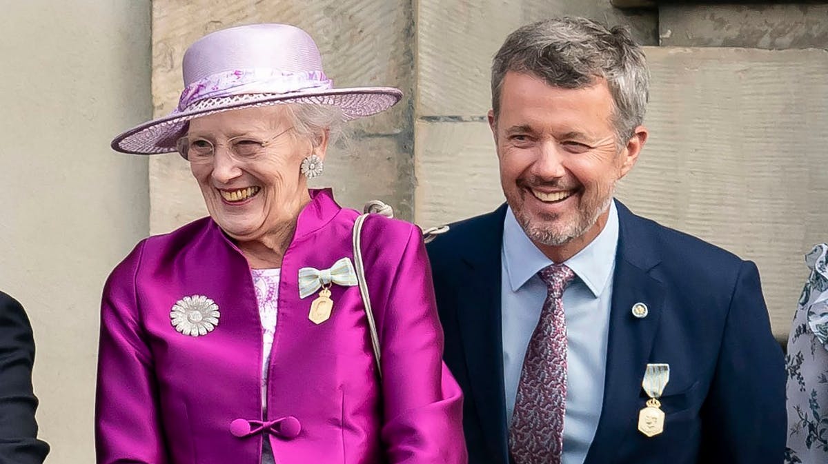 Dronning Margrethe og kronprins Frederik