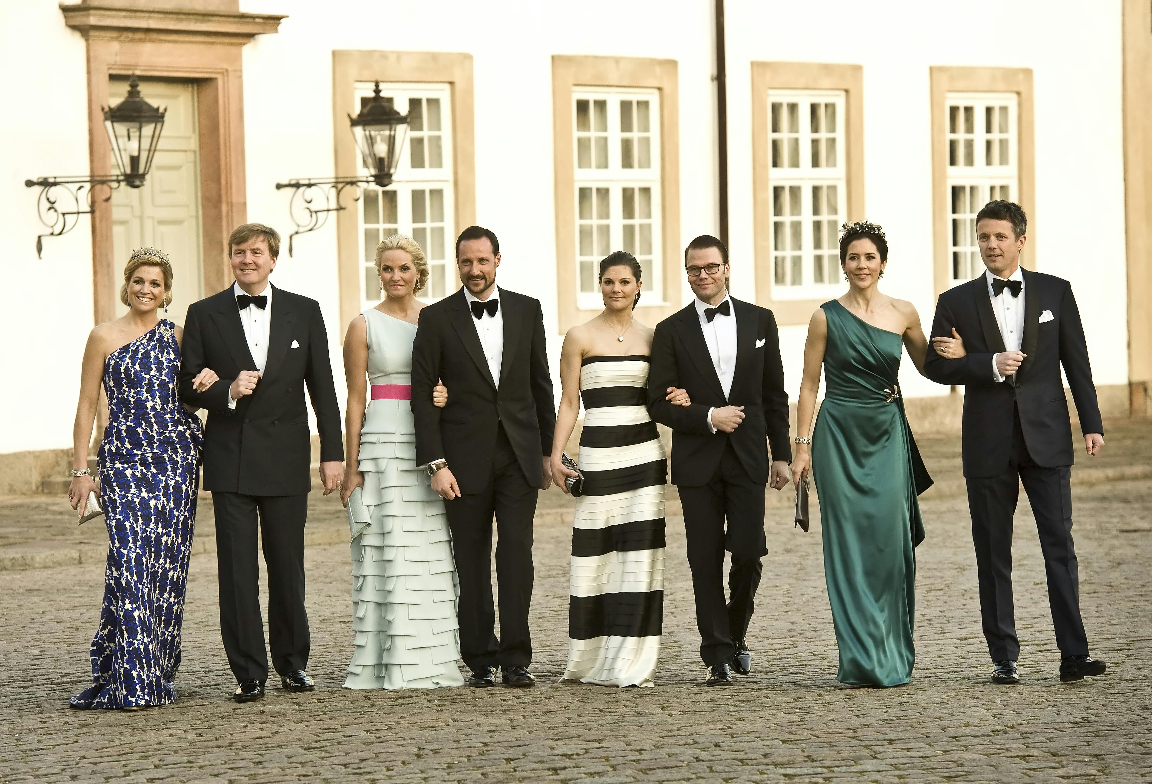 I 2010 blev der taget et billede af fire af fremtidens regentpar. Fra venstre er Hollands Willem-Alexander og Maxima, Norges Haakon og Mette-Marit, Sveriges Victoria og Daniel samt Danmarks Frederik og Mary. 