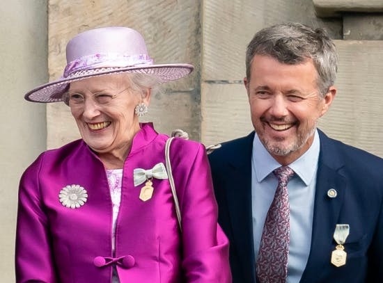 Dronning Margrethe og kronprins Frederik.