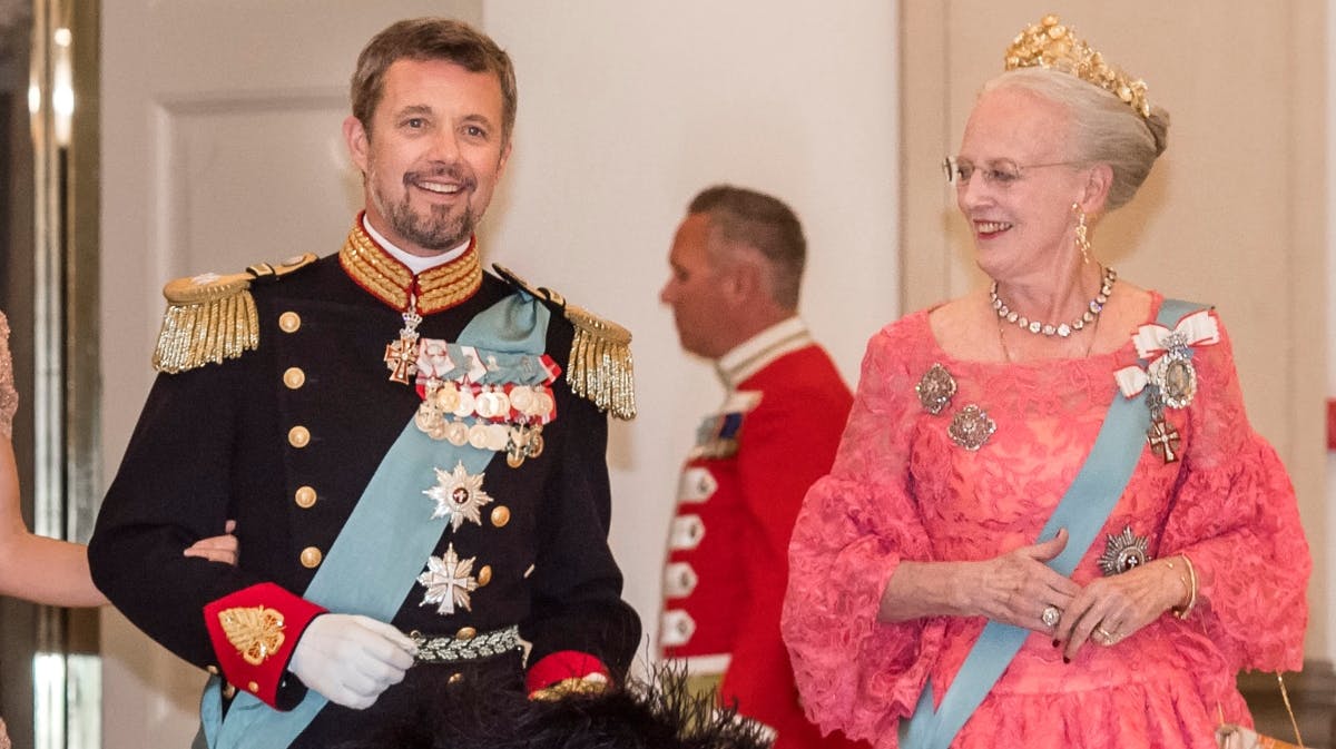Kronprins Frederik og dronning Margrethe