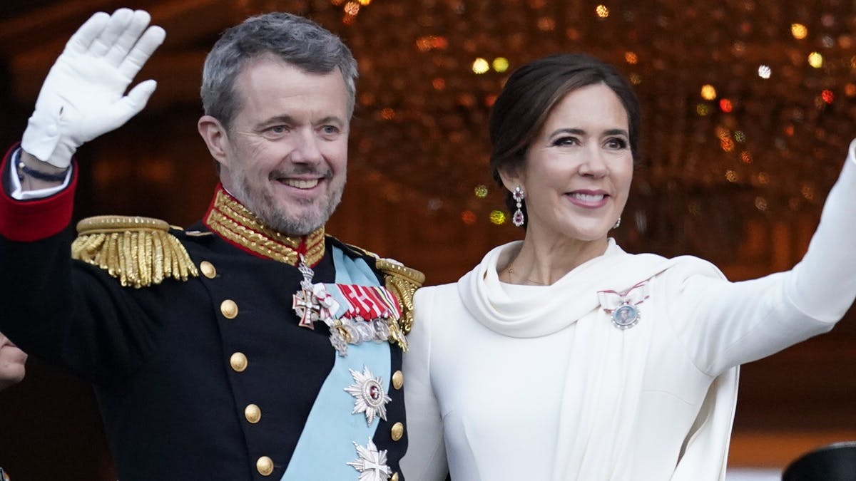 Kong Frederik og dronning Mary. 