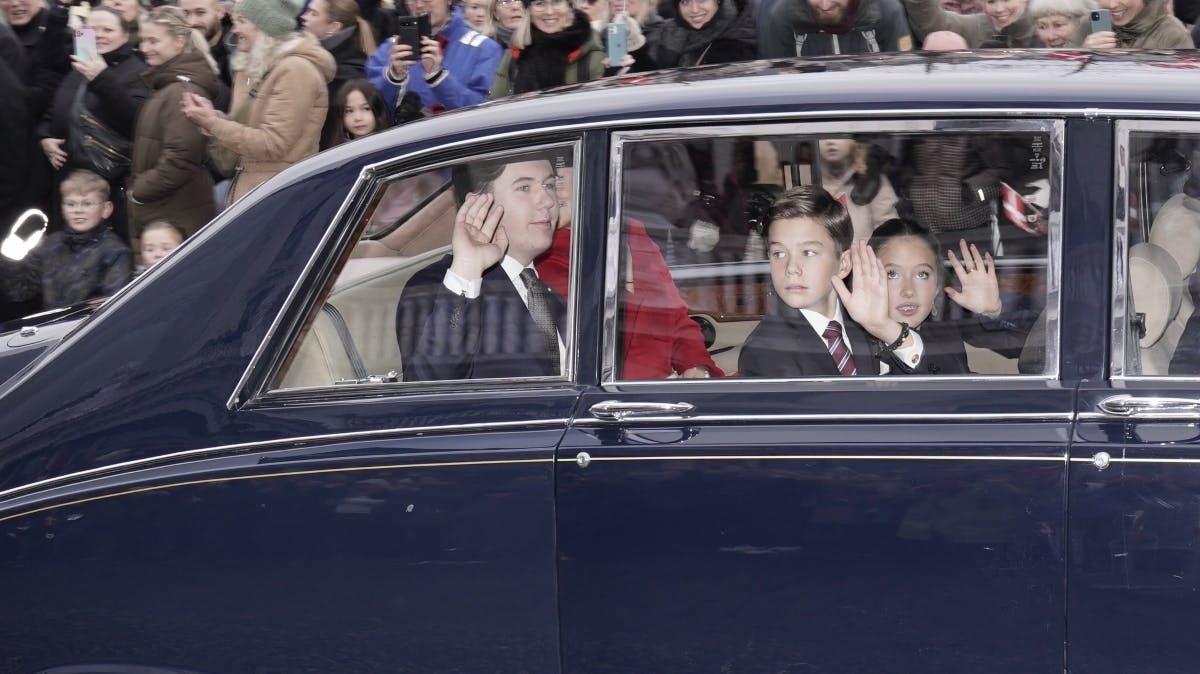 Prins Christian, prinsesse Isabella, prins Vincent og prinsesse Josephine.&nbsp;