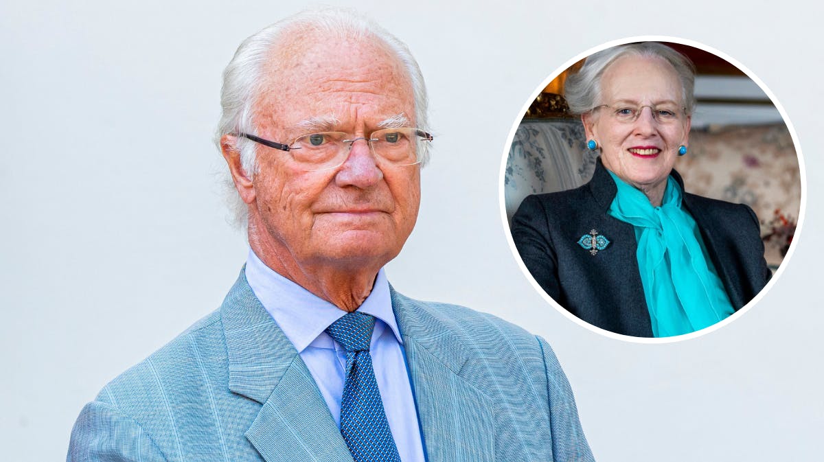 Kong Carl Gustaf. Indsat foto: Dronning Margrethe.