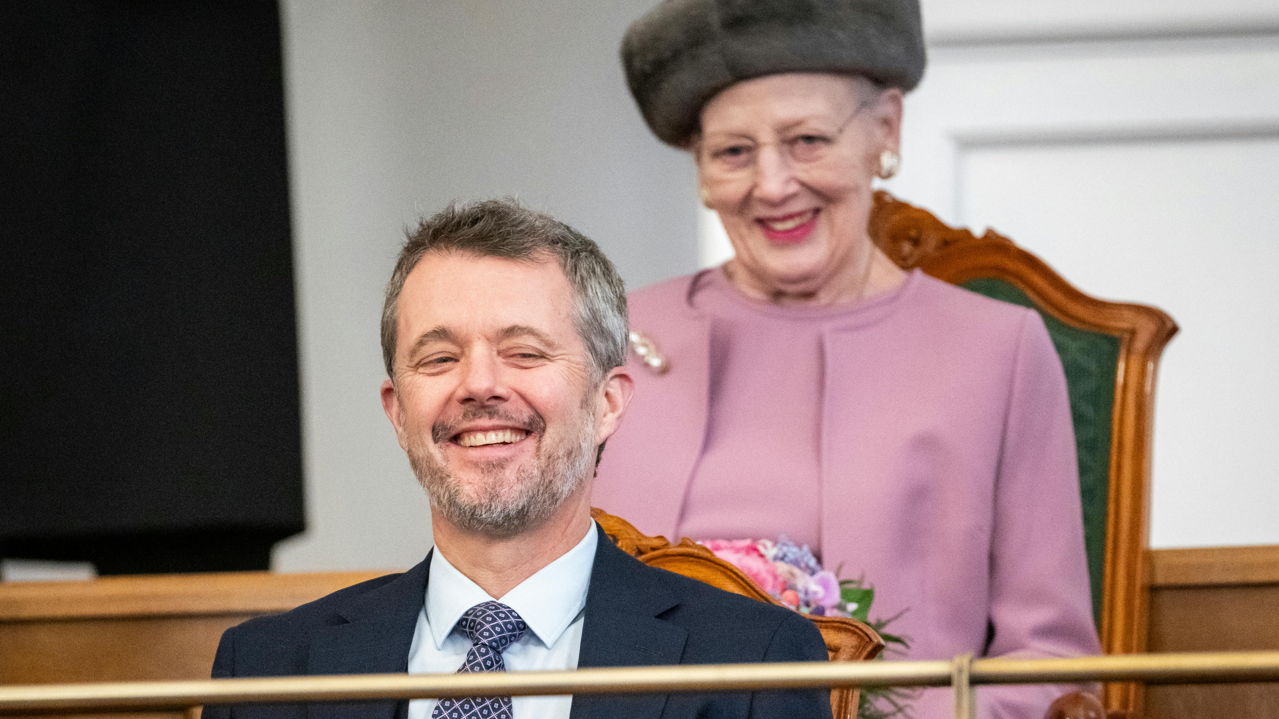 Kong Frederik og dronning Margrethe. 