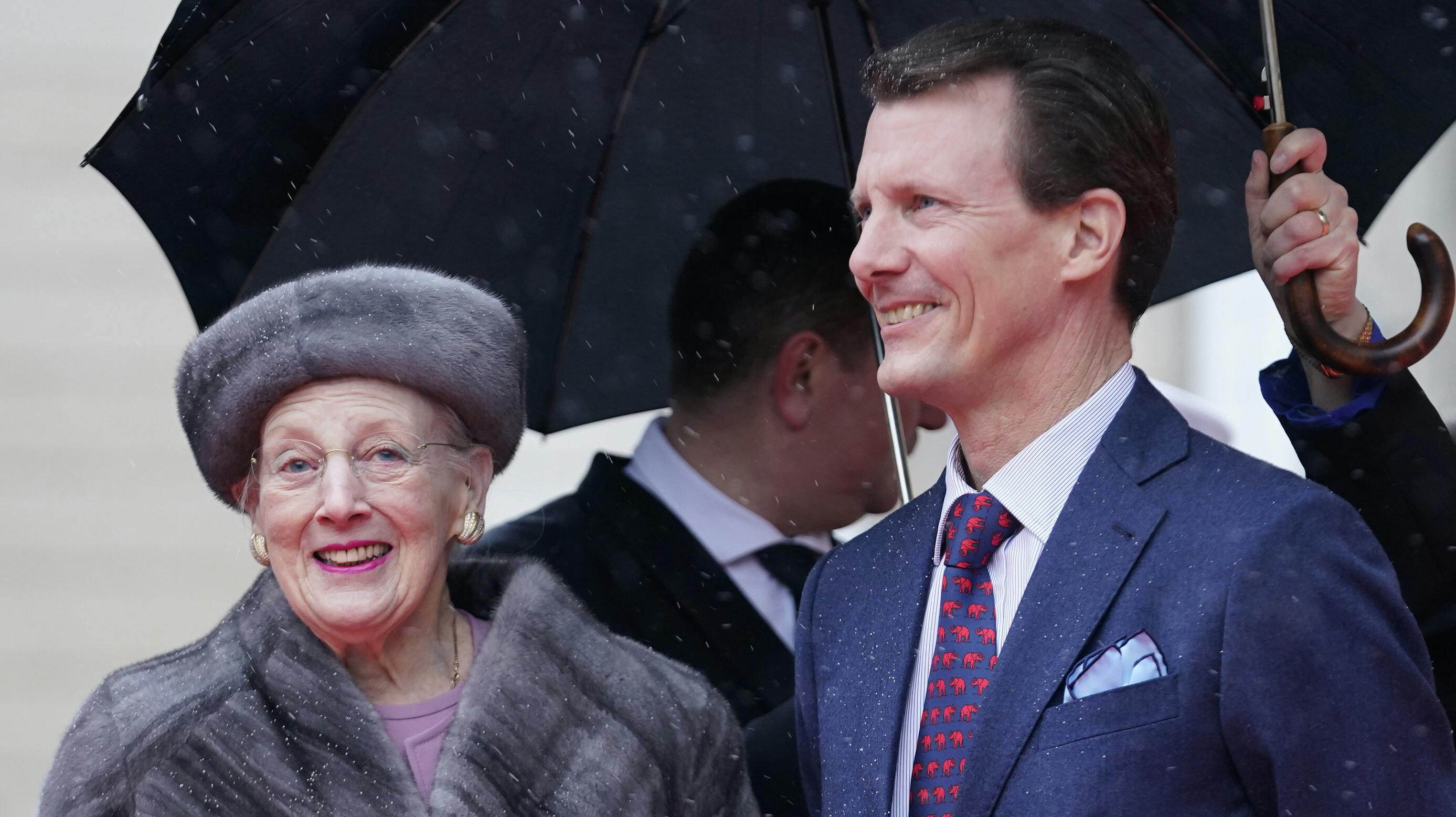 Dronning Margrethe og prins Joachim.