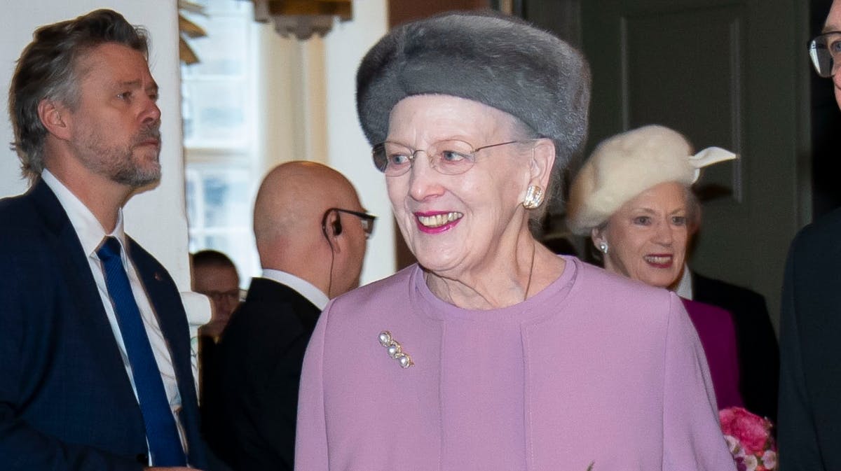 Dronningen på Christiansborg mandag. 