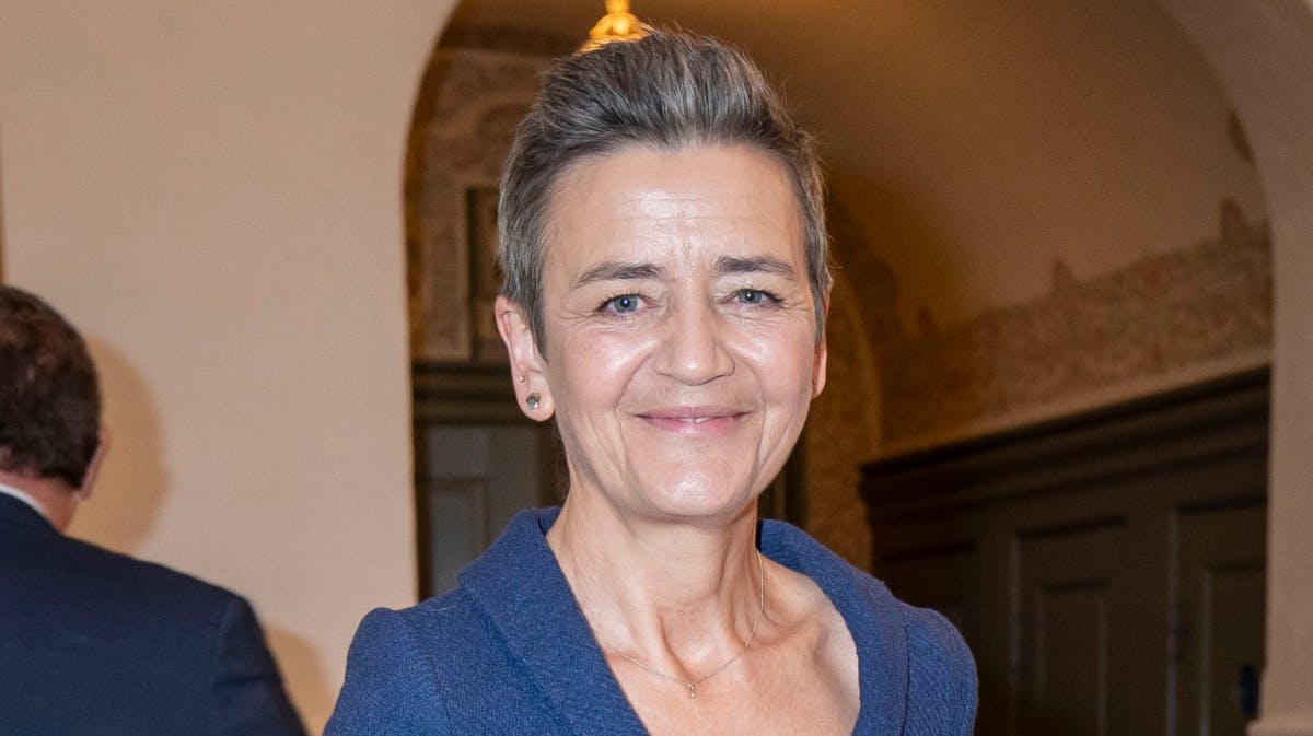 Margrethe Vestager på Christiansborg mandag. 