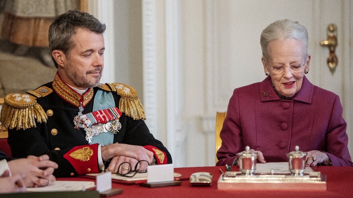 Kong Frederik og dronning Margrethe. 