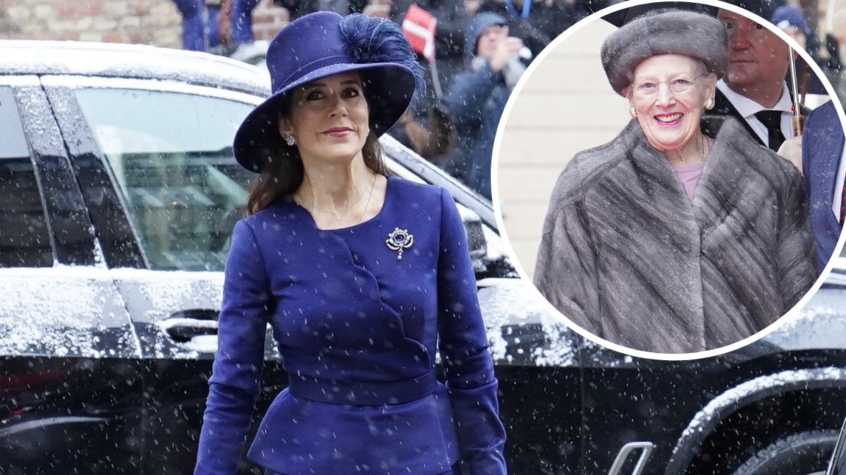 Dronning Mary og dronning Margrethe.