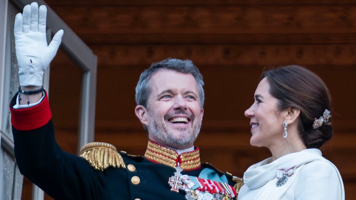 Kong Frederik og dronning Mary.,&nbsp;