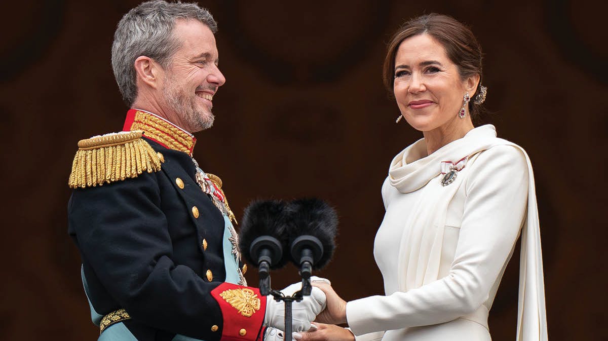 Kong Frederik og dronning Mary.