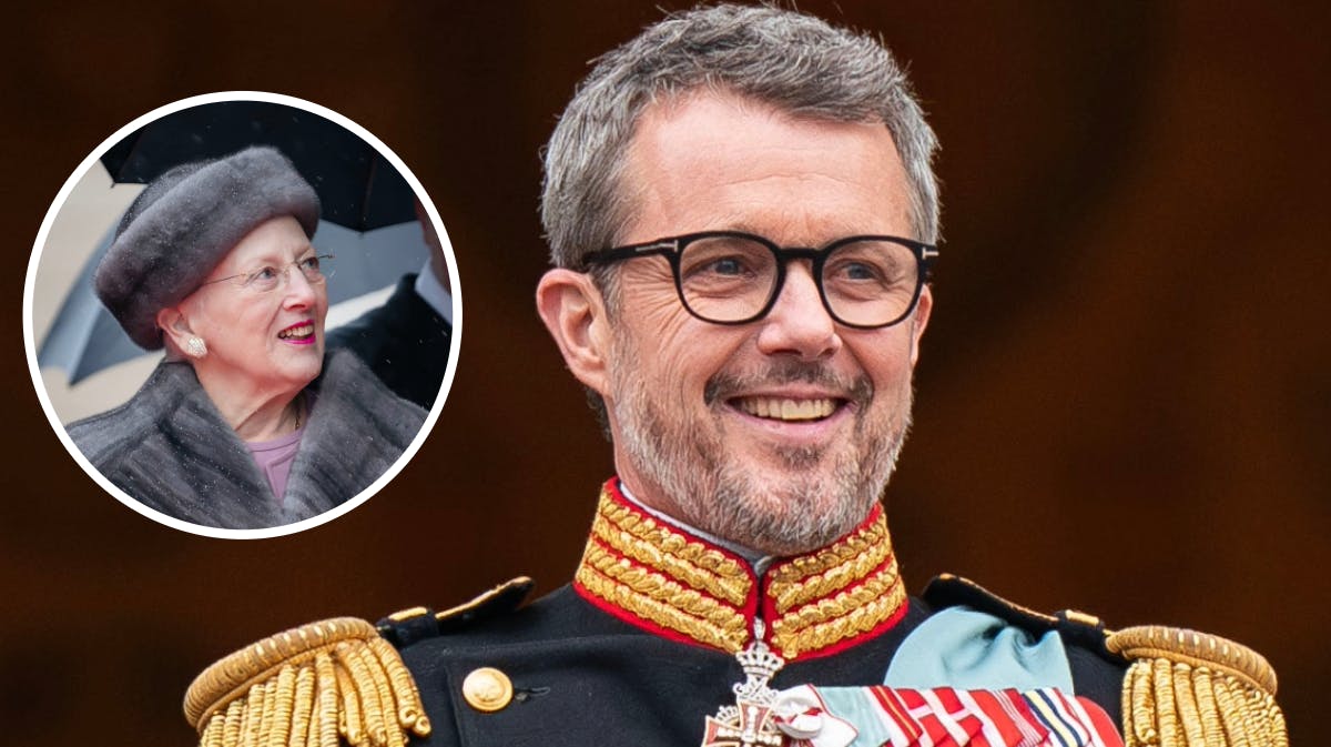 Kong Frederik og dronning Margethte. 