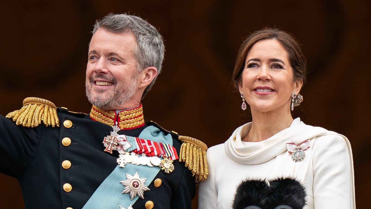 Kong Frederik og dronning Mary. 