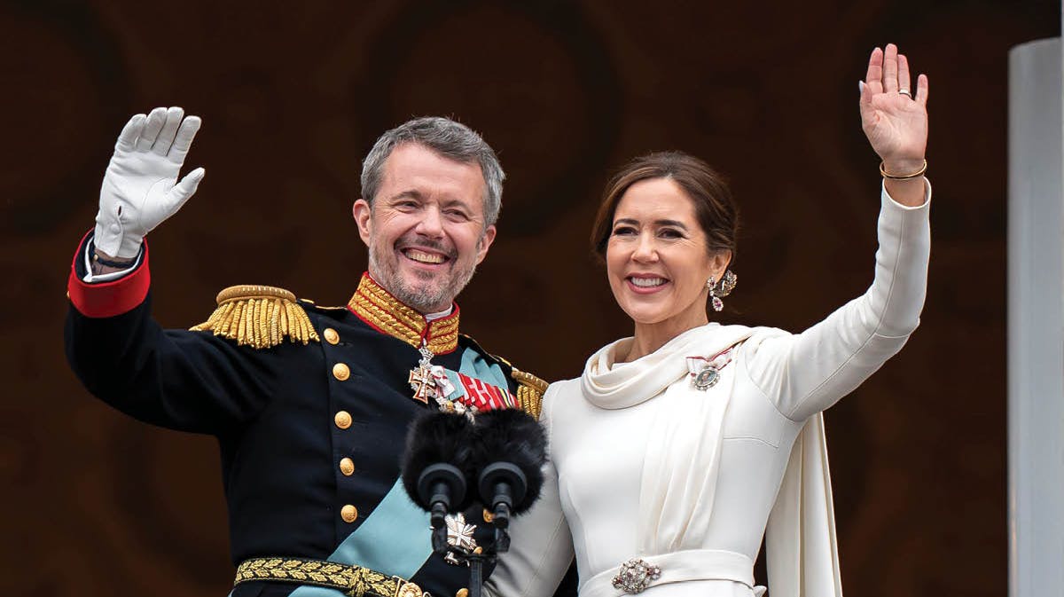 Kong Frederik og dronning Mary den 14. januar 2024.