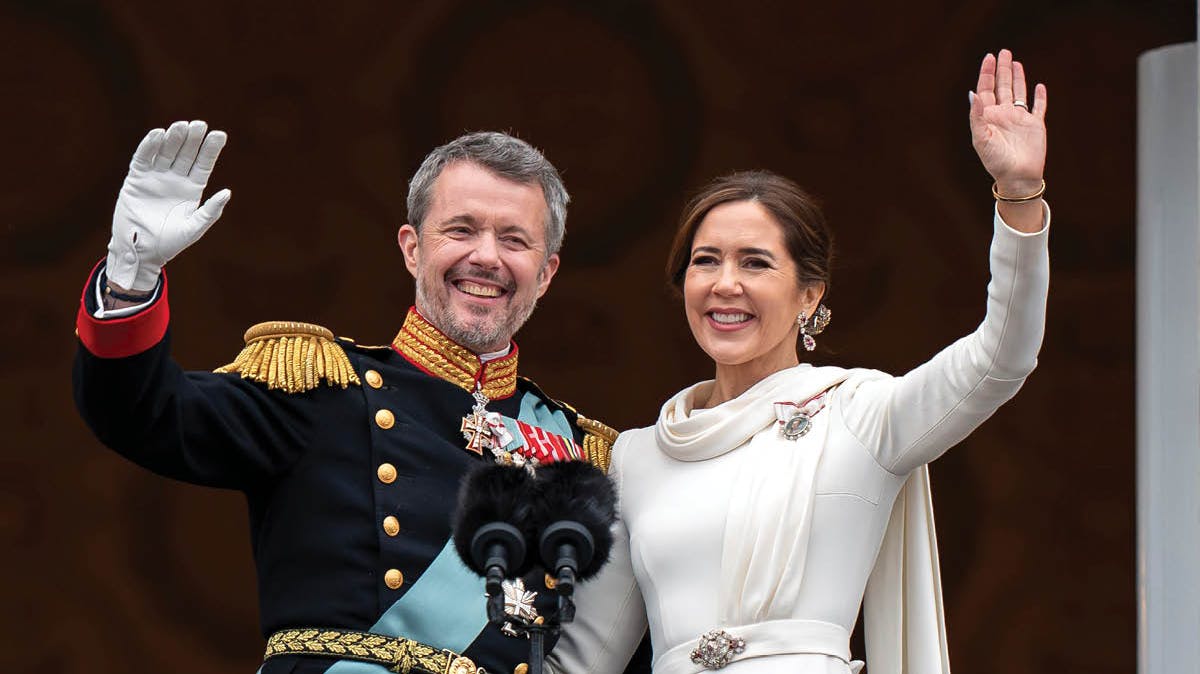 Kong Frederik og dronning Mary den 14. januar 2024. 