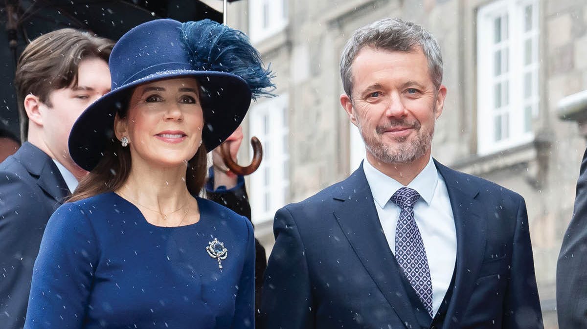 Dronning Mary og kong Frederik.