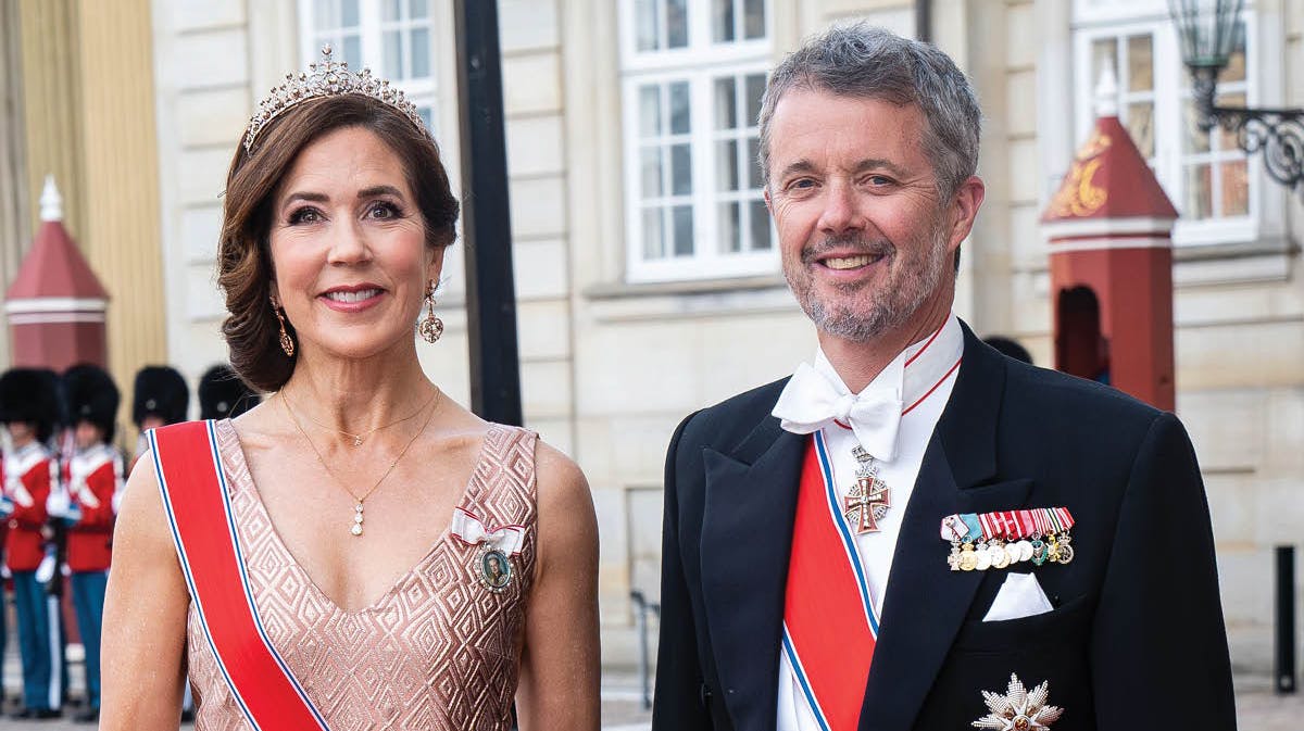 Dronning Mary og kong Frederik.