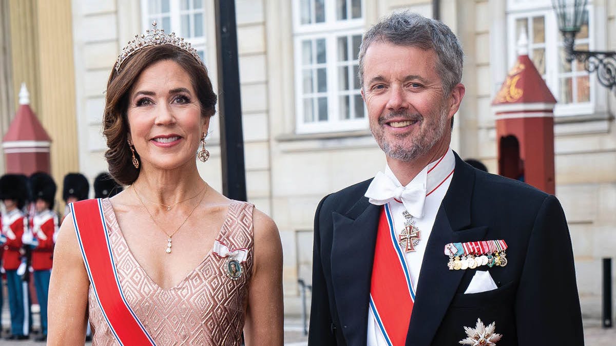 Dronning Mary og kong Frederik.