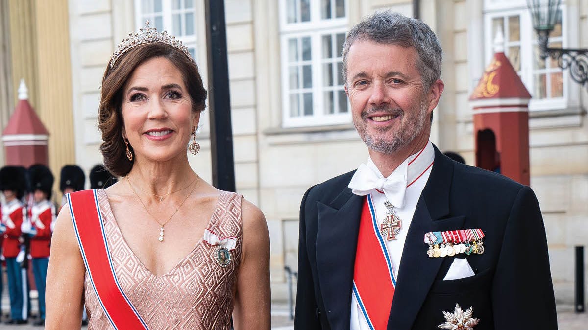 Dronning Mary og kong Frederik. 