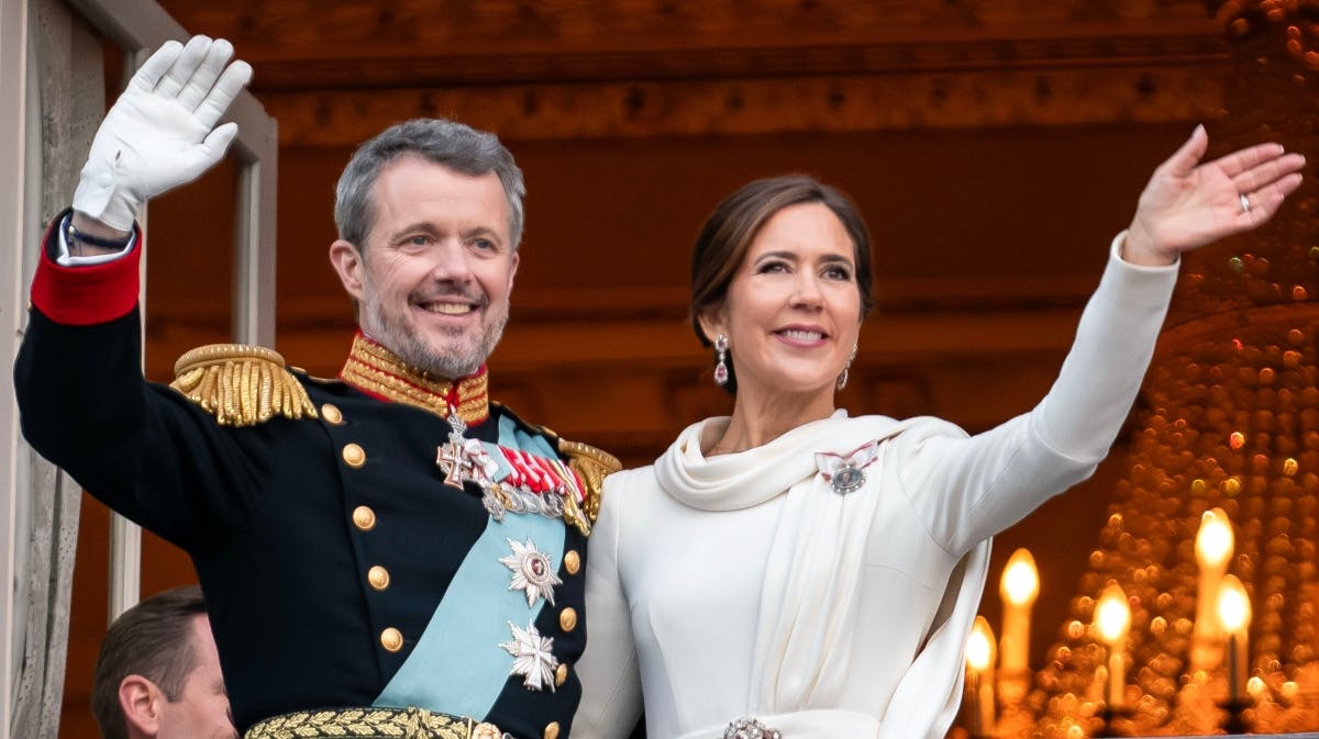 Kong Frederik og dronning Mary. 