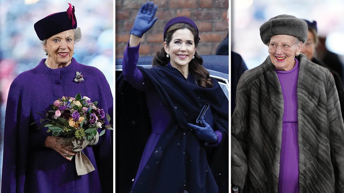 Prinsesse Benedikte, dronning Mary og dronning Margrethe. 